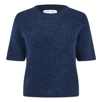 Sams&oslash;e & Sams&oslash;e Sajeanne Top - Dames - Ronde hals truien - Blauw - XS - Truien & Vesten