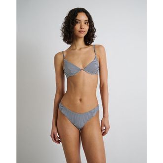 Onia Liana Bikini Top in Deep Navy/white at Nordstrom, Size X-Large