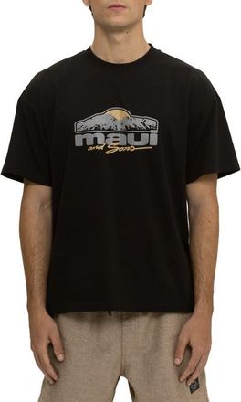 Maui and Sons Horizon Graphic T-Shirt in Black at Nordstrom, Size X-Large