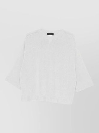 Fabiana Filippi wool silk cashmere crew neck knitted jumper