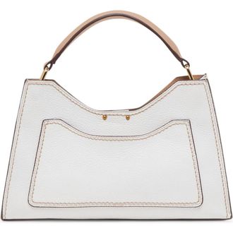 Dolce Vita Tarifa Leather Top Handle Bag in White at Nordstrom Rack