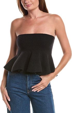Susana Monaco Susana Monaco Mapache & Wool-Blend Tube Flair Top
