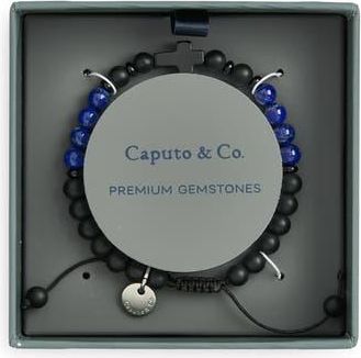 Caputo & Co. Cross Beaded Bracelet in Black Onyx at Nordstrom Rack