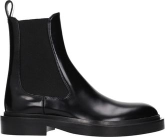 Jil Sander Enkellaarsjes - Dames - Schoenen - Zwart - Maat: 38 EU Leer