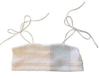Frankies Bikinis Womens Summer Time Top In White