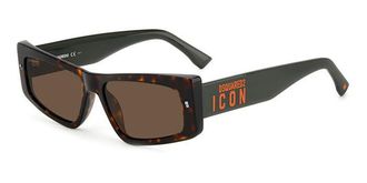 Dsquared2 ICON 0007/S 086/70 Mens Sunglasses Tortoiseshell Size 57