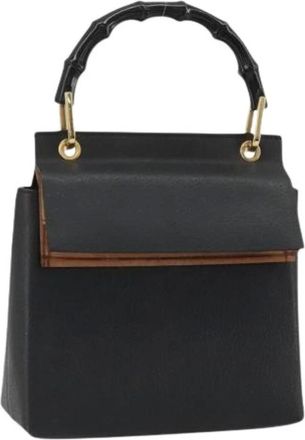Gucci Pre-owned Handbags, female, Black, Size: ONE SIZE Pre-owned Vintage Hand Bag