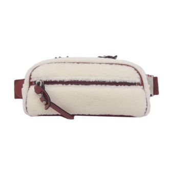 Christian Louboutin Brown White Leather Sling Bag (Pre-Owned)