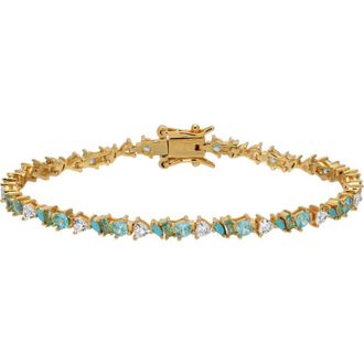 Native Gem Vienna Opal Tennis Bracelet in Turquoise at Nordstrom, Size 6.5