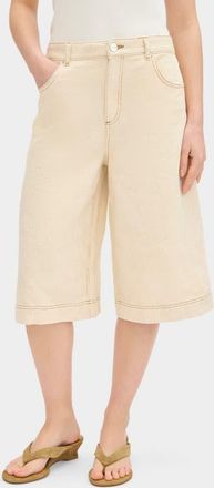 Aligne Victoria Denim Shorts in Ecru at Nordstrom, Size 28