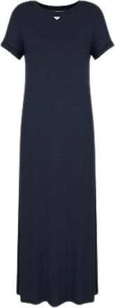 Emporio Armani Maxi Jurk - Dames - Maxi kleedjes - Blauw - M - Kleedjes
