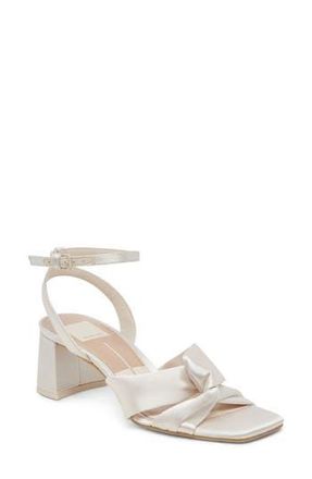 Dolce Vita Brenna Pump in Ivory Satin at Nordstrom Rack, Size 7