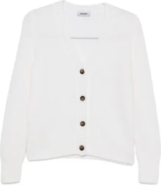 base Basiswollen vest met V-hals
