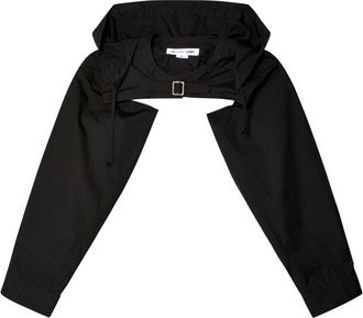 Comme Des Garçons hooded cotton shirt - men - Cotton - L - Black