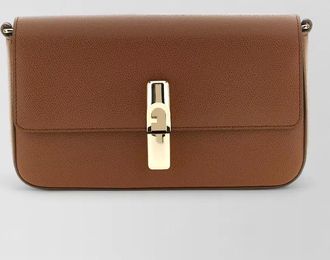 Furla hammered leather shoulder bag