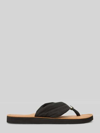 Tommy Hilfiger Zehentrenner mit Logo Applikation in Black, Gr&ouml;&szlig;e 36