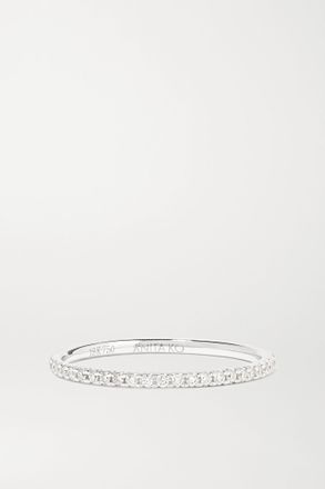 Anita Ko Anello Eternity In Oro Bianco 18 Carati Con Diamanti - Argento