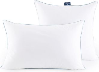 AM.PM Kussen in perkalkatoen, Suprelle blue, Oc&eacute;a