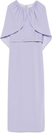 Roland Mouret cape crepe midi dress - Purple