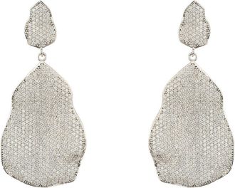 Latelita London St Tropez Drop Earrings Silver White CZ