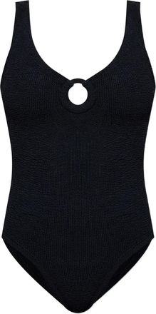 Hunza G Celine badpak met oversized oorringen - Zwart