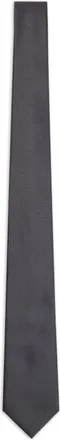 Emporio Armani embroidered silk tie - men - Silk - One Size - Grey