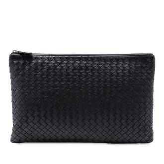 Bottega Veneta Tweedehands Nappa Intrecciato Clutch