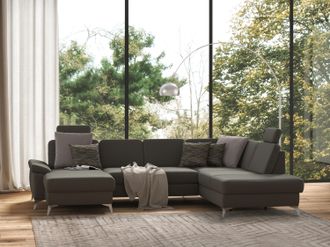 Sit&more Wohnlandschaft &raquo;Padua U-Form&laquo; inklusive Sitztiefenverstellung, Armteilfunktion und Federkern