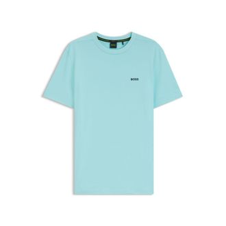 BOSS Stretch-cotton T-shirt with logo detail