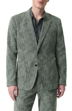Rag & Bone Butler Classic Fit Marl Stretch Cotton Blend Sport Coat in Navy Multi at Nordstrom, Size 46