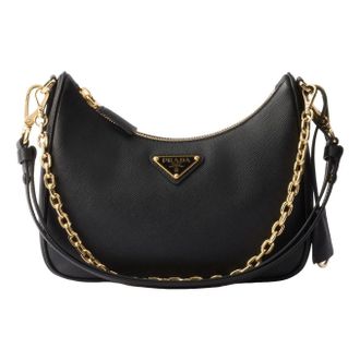 Prada (WMNS) PRADA FW25 Prada Re-Edition Mini Saffiano Leather Bag Black 1BC204-NZV-F0632