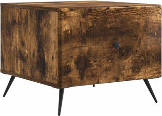 vidaXL Mesa De Caf&eacute; Roble Ahumado 49 X 50 X 40 Cm Madera De Ingenier&iacute;a Vidaxl