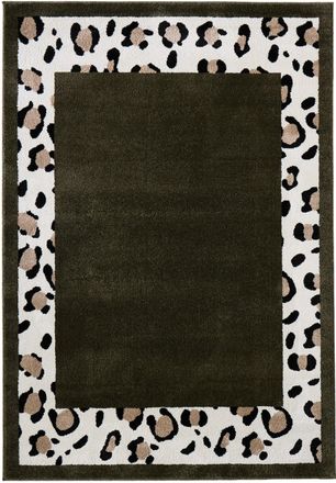 Nazar Rugs Alfombra de leopardo verde 120x160 cm