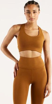 New Balance Donna NB Define Train Bra in Marrone, Maglia di Poliestere, Taglia XS