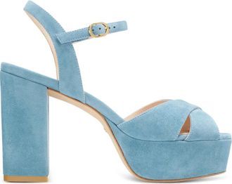 Stuart Weitzman Sandali Ivona con plateau - Blu