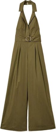 Twin-Set Short Sleeve Jumpsuit With Belt