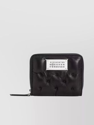 Maison Margiela leather padded zip around wallet