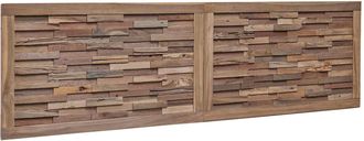 vidaXL Cabecero De Cama Natural Madera De Teca Maciza Vidaxl