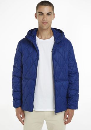 Tommy Hilfiger Steppjacke TOMMY HILFIGER CL HOODED QUILTED JACKET, Herren, Gr. M, blau (anchor blau), Web, Obermaterial: 100% Nylon, Jacken Steppjacke
