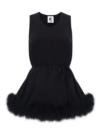 Sleeper Bisou Bisou feathers top - Black