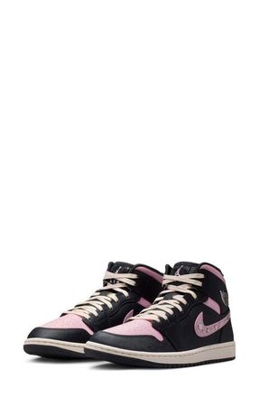 Nike Jordan Air Jordan 1 Mid SE Basketball Sneaker in Anthracite/Iced Carmine at Nordstrom, Size 5