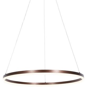 QAZQA Pendant Light Dark Bronze 80 cm Incl. led 3-Step Dimmable - Anello