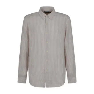 Polo Ralph Lauren Casual Shirts, male, Beige, Size: XL Woven Sport Shirt