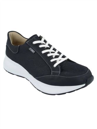 Finn Comfort Womens Caseres Comfortable Lace-Up Shoe In Black/schwarz/sirio/doma