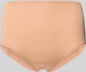 Mey Mey Slim Fit Slip mit Logo-Print in Beige, Gr&ouml;&szlig;e XL