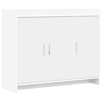 vidaXL Aparador Blanco 98,5 X 33 X 80 Cm Madera De Ingenier&iacute;a Vidaxl