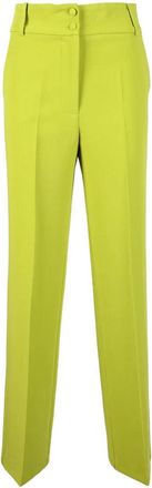 Access Fashion High-Waisted Straight-Leg Trousers In Vibrant Apple Green