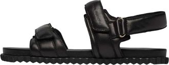 Voile Blanche Leren Sandalen - Dames - Sandalen - Zwart - 40 EU - Leer - Schoenen