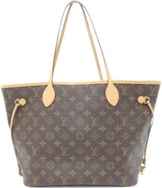 Louis Vuitton Pre-owned Tote Bags, female, Brown, Size: ONE SIZE Pre-owned Neverfull MM Tote