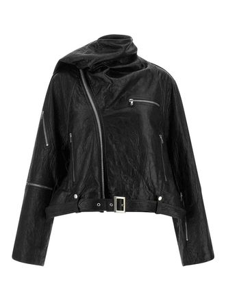 Rick Owens Cropped Scarf Flight Jacket